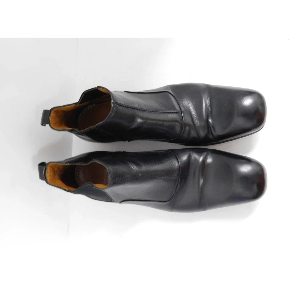 Kenzo Black Leather Ankle Boots sz US 9